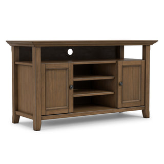 Amherst - TV Media Stand - Rustic Natural Aged Brown