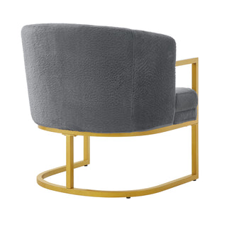 Upholstered Reading Accent Armchair For Living Room