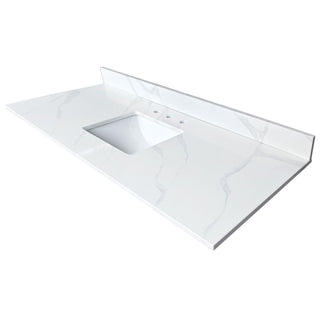 Bathroom Vanity Top With Undermount Sink, 3 Pre Drilled Holes