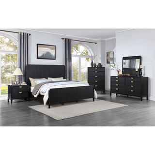 Ennis - 8 Drawer Dresser With Mirror - Black