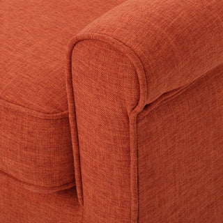 Classic Loveseat With Rolled Armrests And Button Tufting