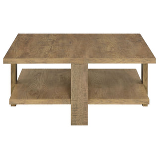 Runnion - Square Coffee Table - Light Brown