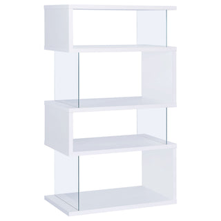 Elias - 4 Shelf Bookshelf With Zigzag Design