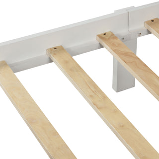 Platform Bed With Paneled Headboard And Footboard
