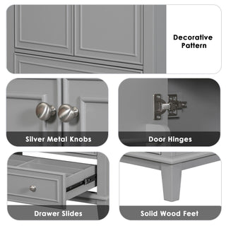 Modern Bathroom Vanity With Sink Combo, Doors And Drawer