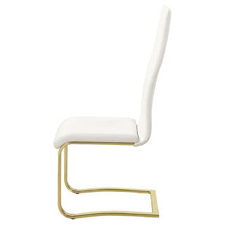 Whittingham - Dining Side Chair (Set of 4) - White / Gold