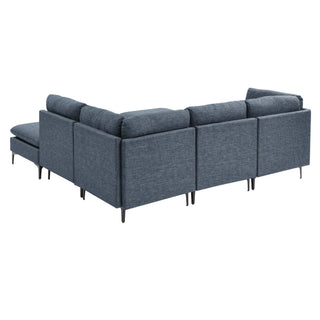 Upholstered Modular Sectional & Tall Legs