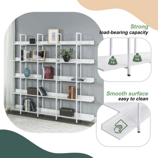 Vintage Industrial 5 Tier Open Bookcase