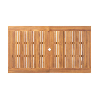 Outdoor Expandable Dining Table With Square Legs
