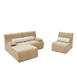 Oversized Sectional Sofa, Living Room Seating With Modular Design