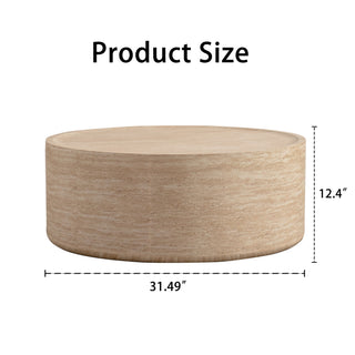 Modern Round Table With Mars Pattern For Living Room