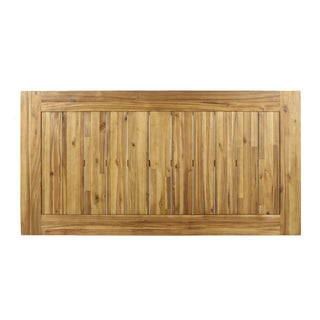 Outdoor Acacia Wood Dining Table, Sandblast Finish