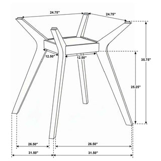 Flynn - 5 Piece Counter Height Dining Set