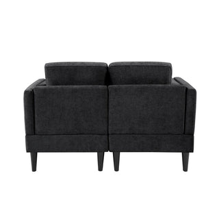 Chaise Lounge Sofa Bed With Dual Layer Armrests For Living Room