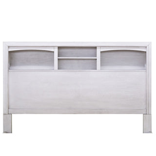 Bed Set With Storage Drawers, Open Shelves, And Built In LED Lighting