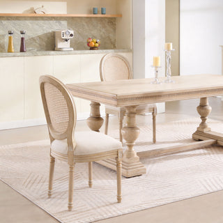 French Country Dining Chairs & Round Back (Set of 2)