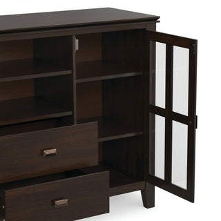 Artisan - Tall TV Media Stand - Dark Chestnut Brown