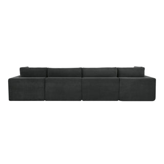 Custom Configuration Modular Sectional With Toss Pillows