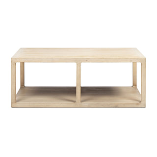 Ellis - Open Frame Coffee Table With Lower Shelf - Natural