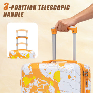 Luggage With Combination Lock, Lightweight Carry-On Suitcase