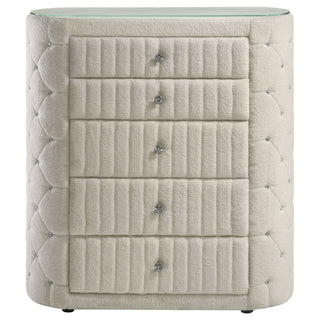 Santiago - 5 Drawer Chest Of Drawers - Ivory