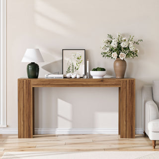 Farmhouse Style Extra Long Walnut Console Table