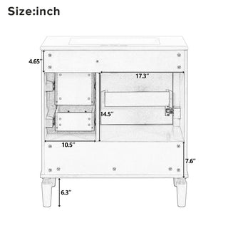 Traditional Bathroom Vanity Set With Soft Close Doors