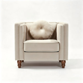Chesterfield Accent Tufted Square Arm Side Chair