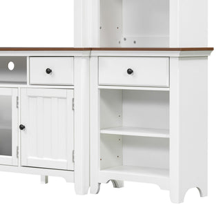 Extra Large TV Stand, Entertainment Center With Storage Cabinets