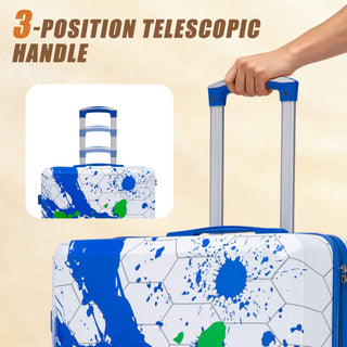 Luggage With Printed Pattern, Combination Lock