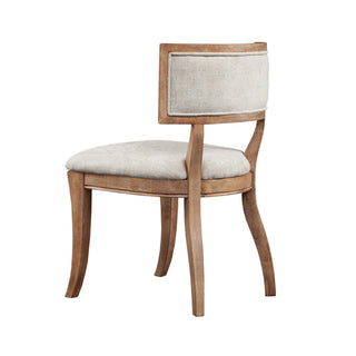 Classic Dining Chair With Curved Back (Set of 2) - Beige / Light Natural