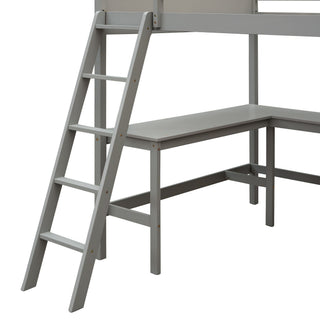 Loft Bed With Shelves With Desk