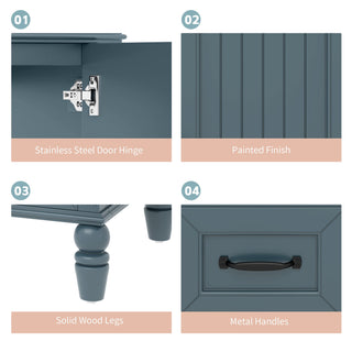 Bathroom Vanity With Sink, Freestanding Cabinet & Drawers