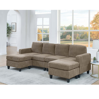 Modular Sectional With 2 Ottomans