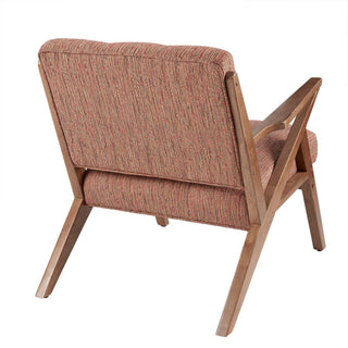 Lounge Chair With Tufted Upholstery And Solid Frame