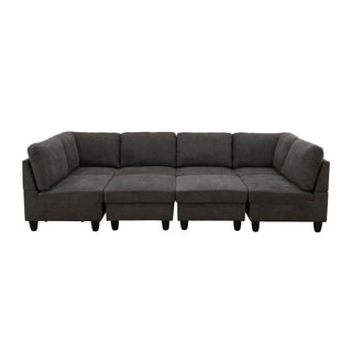 8 Piece Modular U - Shape Sectional Sofa