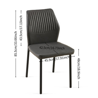Dining Chairs Living Room Chair Modern Kitchen Armless Side Chair With Metal Legs