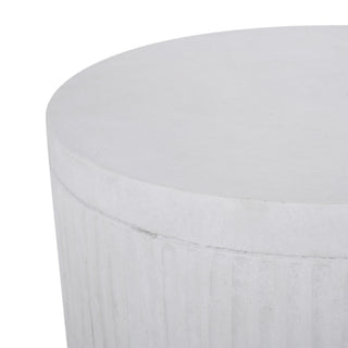 Outdoor Patio End Table - Antique White