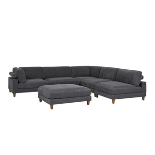 Modern Modular Sectional With Adjustable Back Support