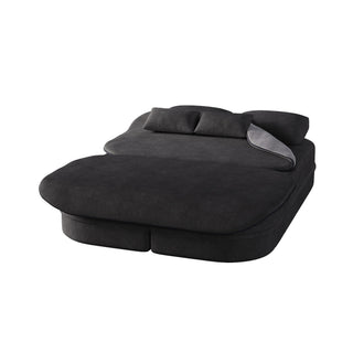 2 In 1 Foldable Sofa Bed With Multi Functional Blanket, Floor Lounge Sofa