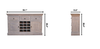 Wine Storage Unit - Gray Ash
