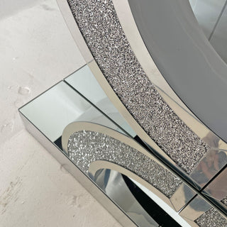 O - Shaped Console Table For Living Room - Silver