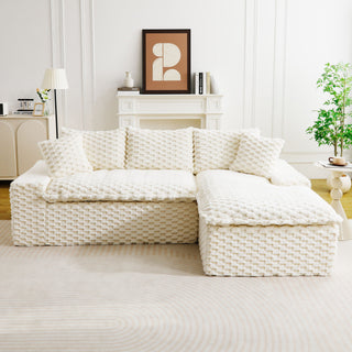 Modular Sofa, Convertible Twin Seat With Chaise Lounge