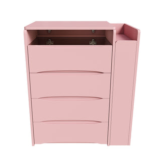 Flip Mirror Vanity Desk With Adjustable LED Lights & Stool For Bedroom