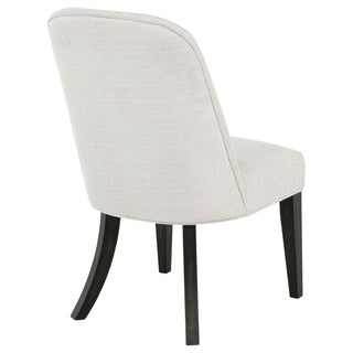 Bangor - Upholstered Dining Side Chair (Set of 2) - Black / Cream