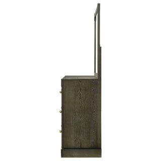 Sundance - 6 Drawer Dresser With Mirror - Dark Coffee