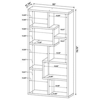 Currey - 6 Shelf Bookshelf - Mango Color