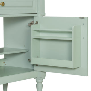 Freestanding Bathroom Vanity With Sink, Adjustable Shelf, Flip Drawer