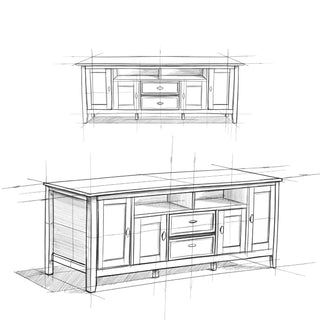 Warm Shaker - Handcrafted TV Media Stand