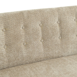 Nordic Chair Laid Back Loveseats With Curved Backres, No Armrests